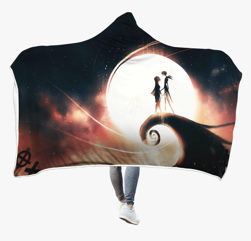 3d Nightmare Before Christmas Jack And Sally Full-print - Illustration, HD Png Download, Free Download