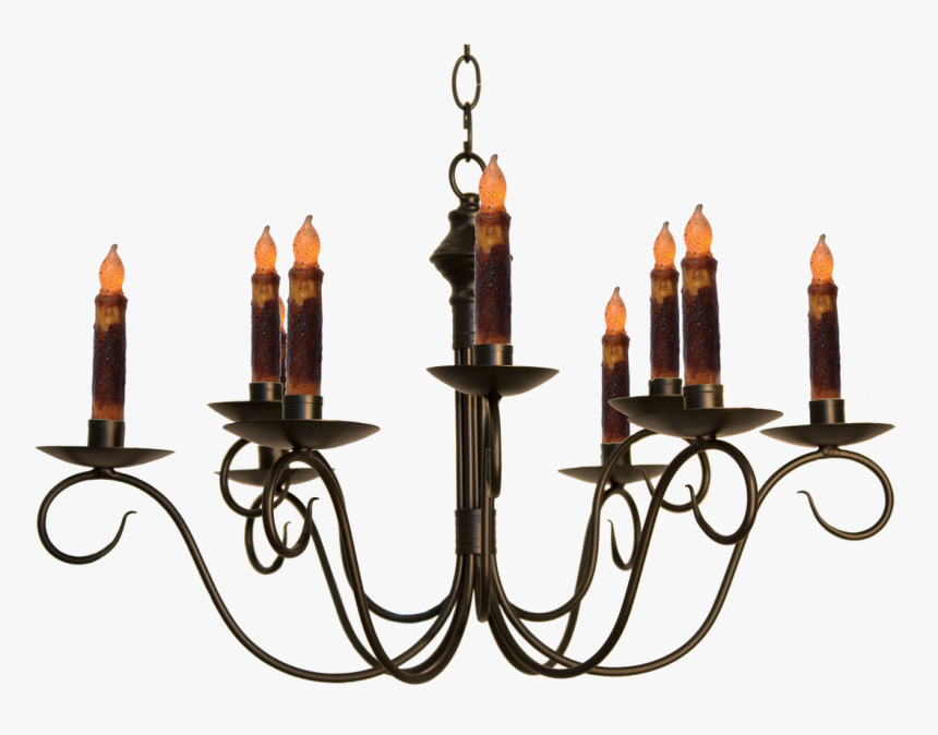 Katie"s Handcrafted Lighting Adams 2-tier Candle Chandelier - Chandelier, HD Png Download, Free Download