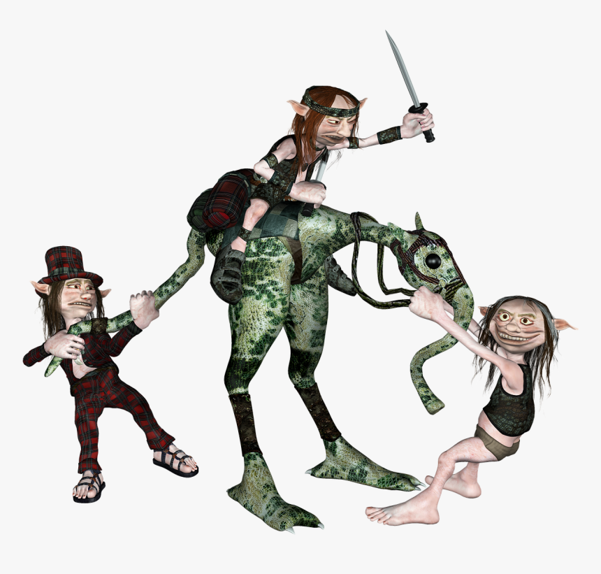 Creatures Riding Elves Free Photo - Tube Png Elfe En Hiver, Transparent Png, Free Download