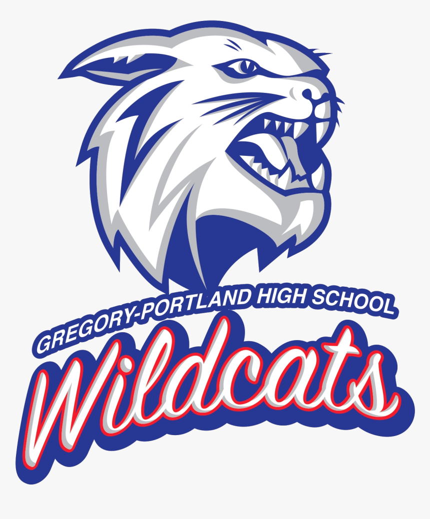 Wildcat Clipart Portland - Gregory Portland Wildcats, HD Png Download, Free Download