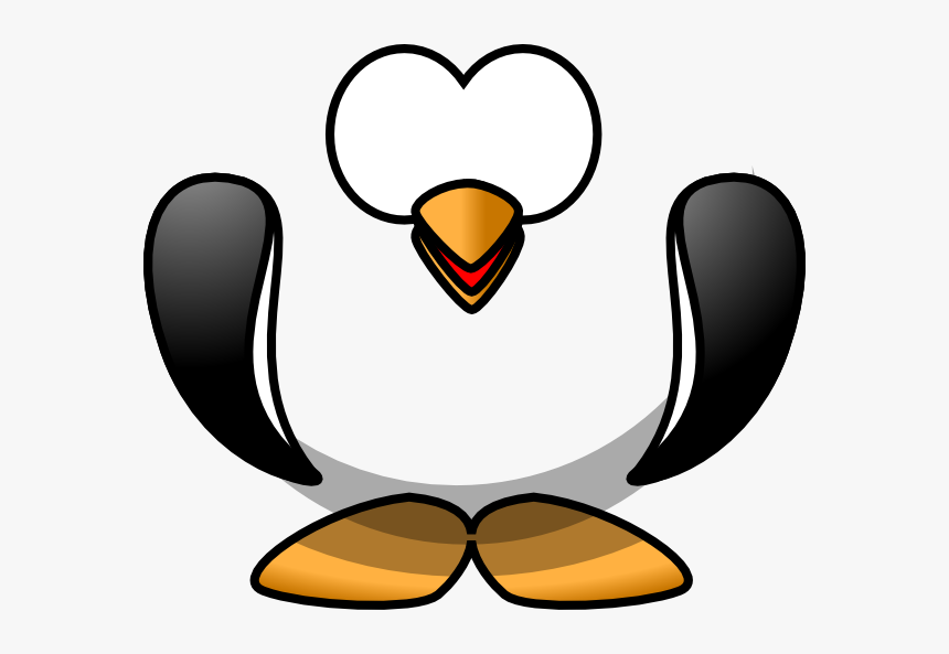 Open Clipground Penguin With - Penguin Beak Clipart, HD Png Download, Free Download