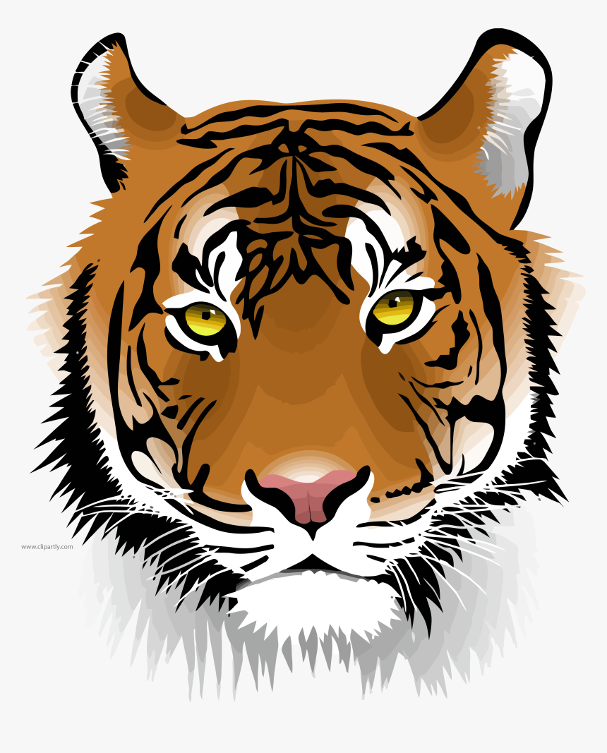 Tiger Wild Face Clipart Png Download - Transparent Tiger Head Clipart, Png Download, Free Download