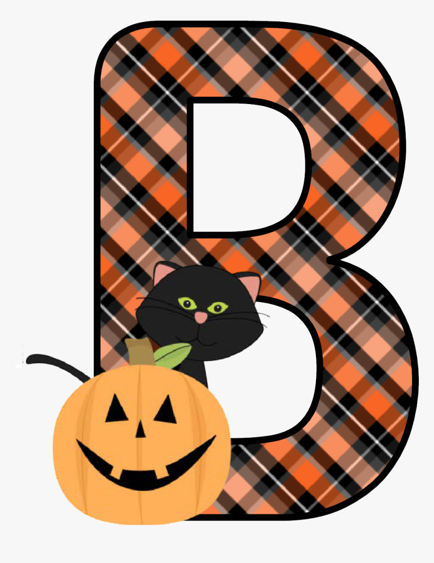 Ch B *✿* Alfabeto Calabaza De Kid Sparkz Halloween - Halloween Alphabet Letters Printable, HD Png Download, Free Download