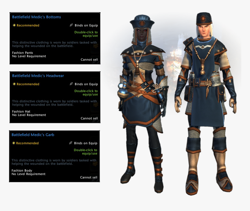 Neverwinter Battlefield Medic"s Ensemble - Neverwinter Battlefield Medic's Ensemble, HD Png Download, Free Download