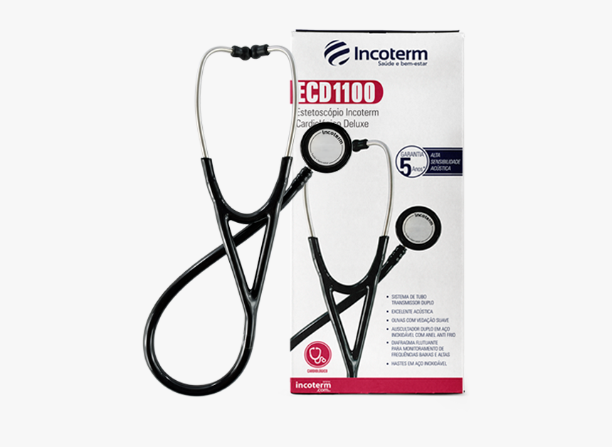 Estetoscópio Incoterm Cardiológico Deluxe Ecd1100 Incoterm - Incoterm, HD Png Download, Free Download