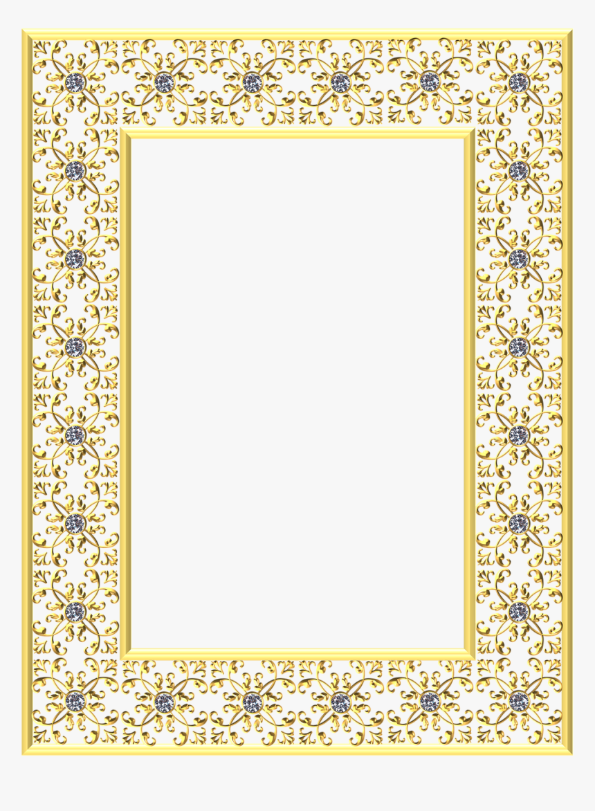 Gold Diamond Border Png, Transparent Png, Free Download