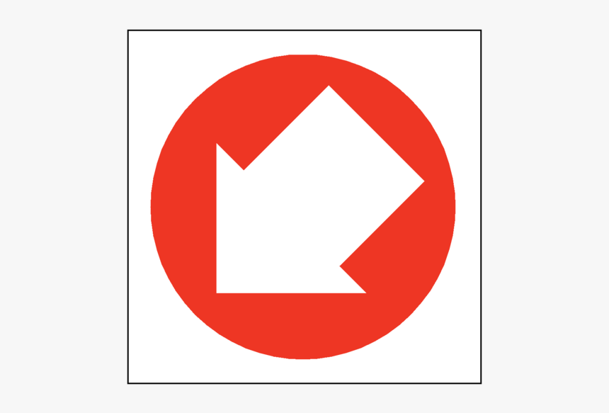 Arrow Sign Down Left - Circle, HD Png Download, Free Download