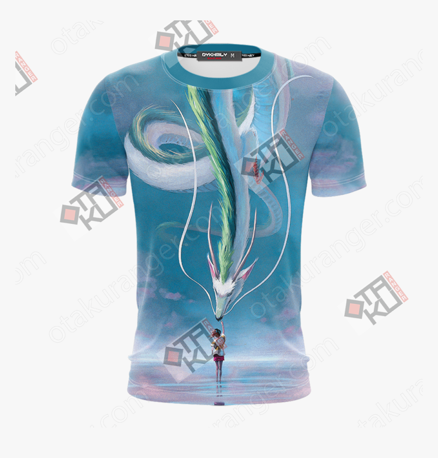 Spirited Away Ogino Chihiro And Haku Unisex 3d T-shirt - Evangelion Asuka T Shirt, HD Png Download, Free Download