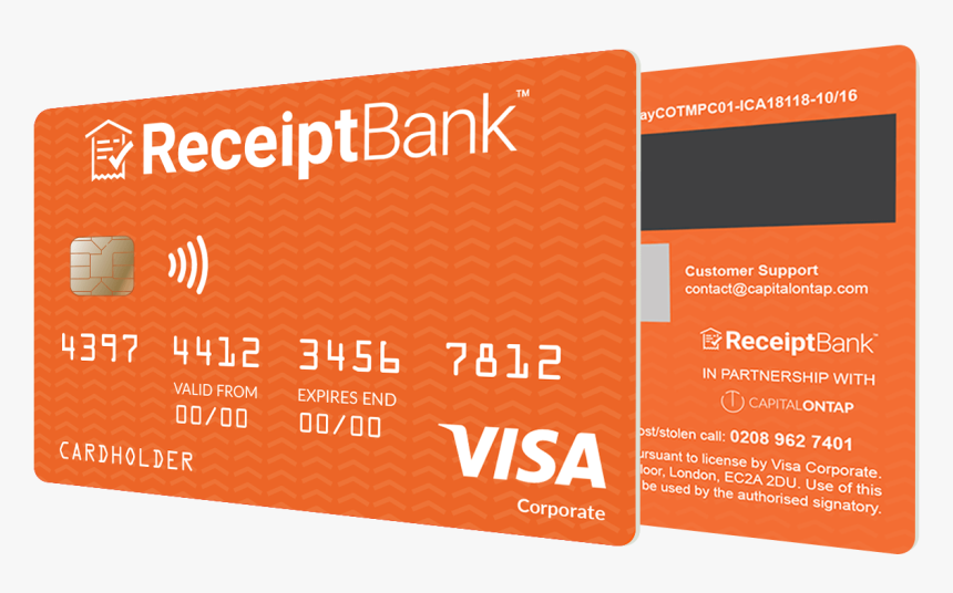 Receipt Bank Credit Card - Visa, HD Png Download, Free Download