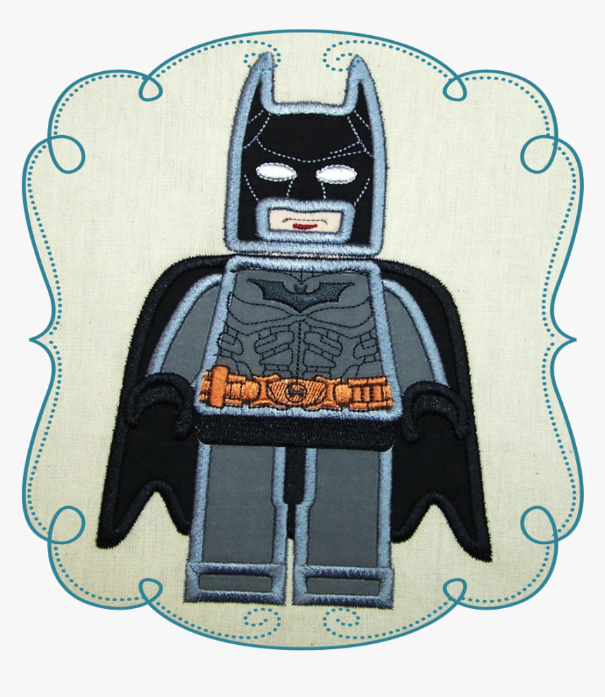 Batman Kego - Cartoon Hand Embroidery Designs, HD Png Download, Free Download