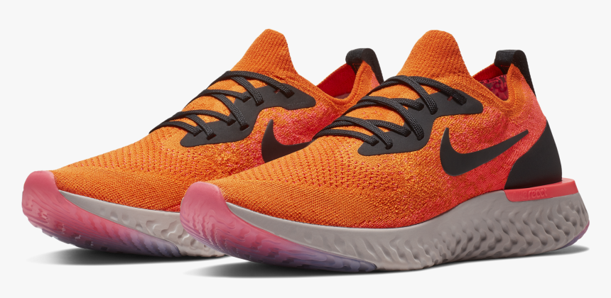 Nike React Flyknit Orange, HD Png Download, Free Download