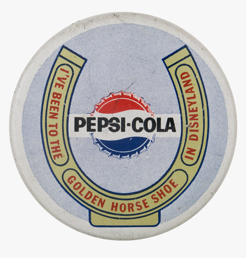 Pepsi Cola Golden Horse Shoe Event Button Museum - Pepsi, HD Png Download, Free Download