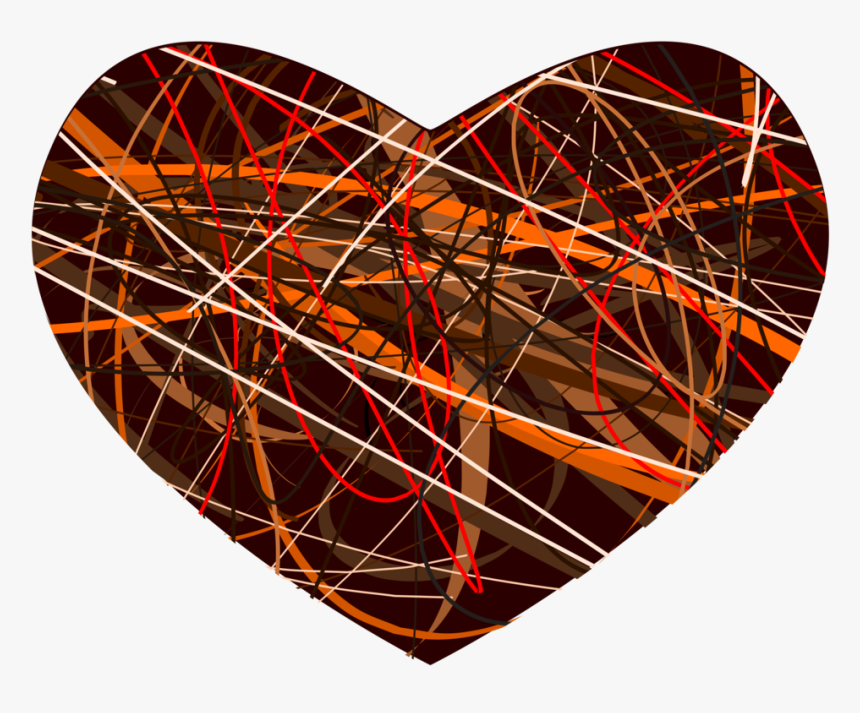 Orange,line,heart - Icon, HD Png Download, Free Download