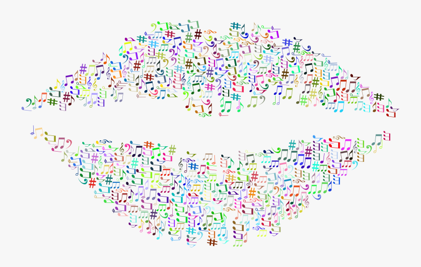 Musical Lips - Music Note Lips, HD Png Download, Free Download