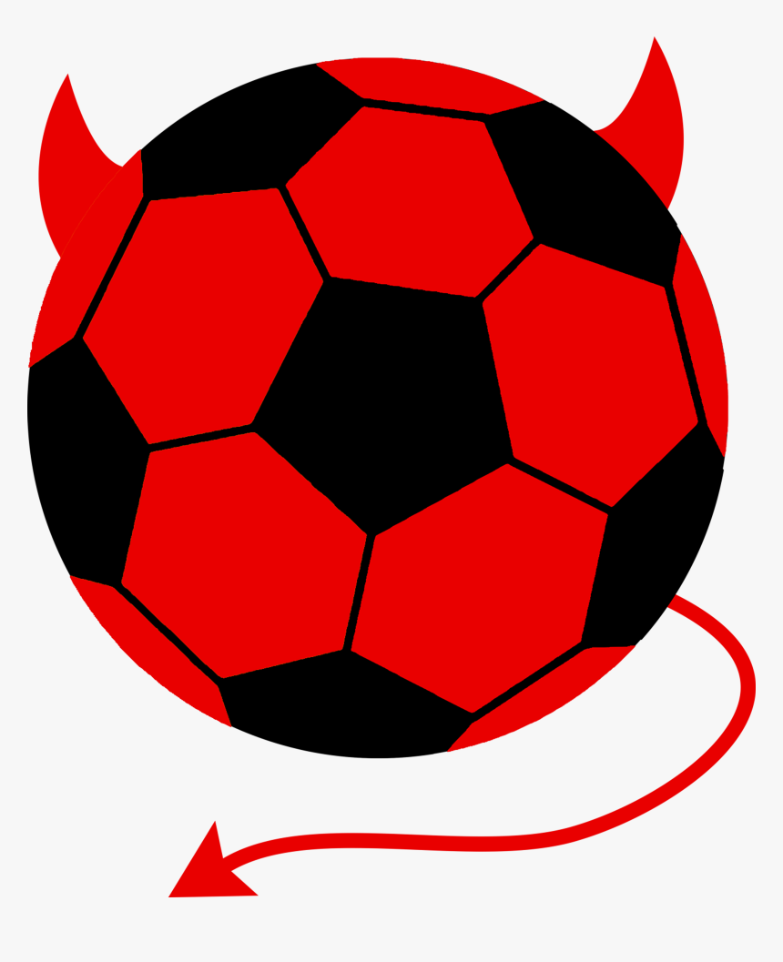 Red Soccer Ball Clip Art Soccer Ball Drawing Colorful Free Transparent ...