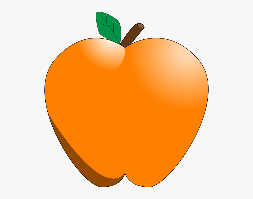 Clip Art At Clker Com Vector Online - Apple Orange Clip Art, HD Png Download, Free Download