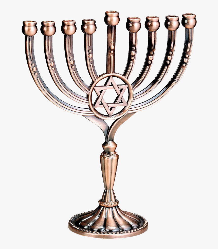 Hanukkah Png Background - Menorah Jewish, Transparent Png, Free Download