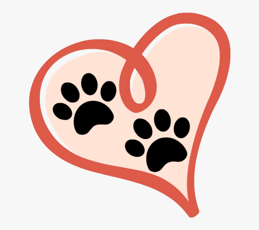 Dog Paw And Hearts, HD Png Download, Free Download