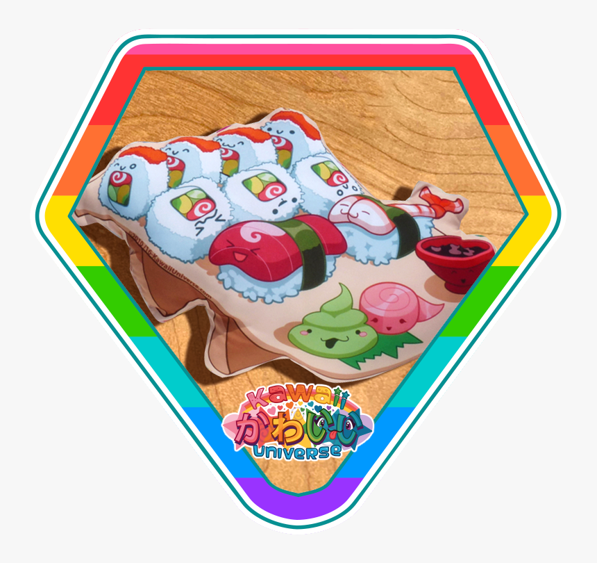 Kawaii Universe Cute Sushi N Nigiri Platter Pillow, HD Png Download, Free Download