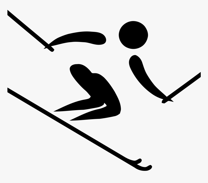 Skiing - Alpine Skiing Olympics Logo, HD Png Download, Free Download