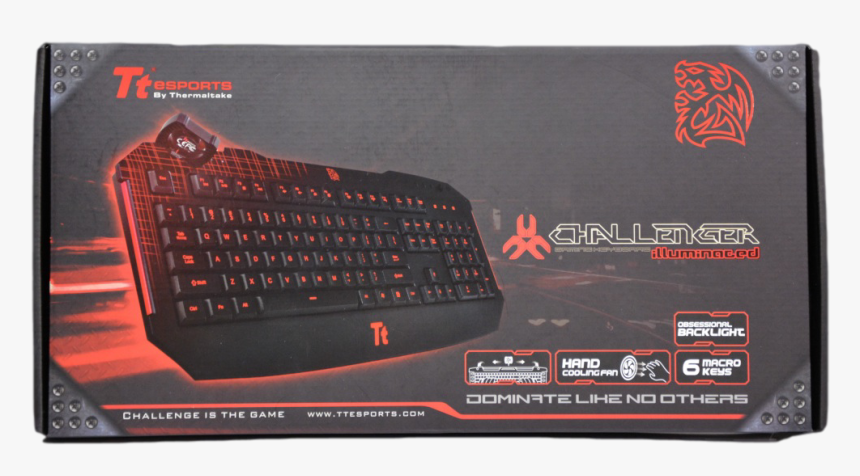 Tt Esports Challenger Illuminated Gaming Keyboard, HD Png Download, Free Download