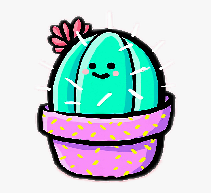 Download Cute Cactus Gif, HD Png Download - kindpng