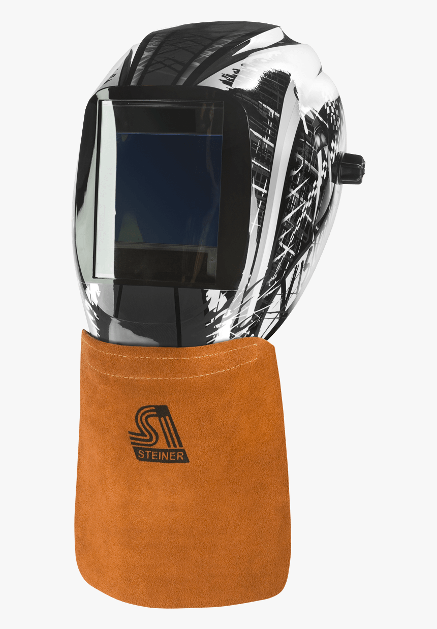 8″x8″ Cowhide Helmet Bib W/ Metal Clip - Welding Helmet Bib, HD Png Download, Free Download