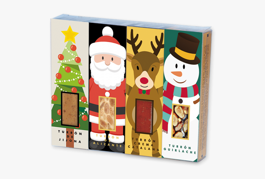 Pack Porciones De Turrón "set De Navidad - Cartoon, HD Png Download, Free Download