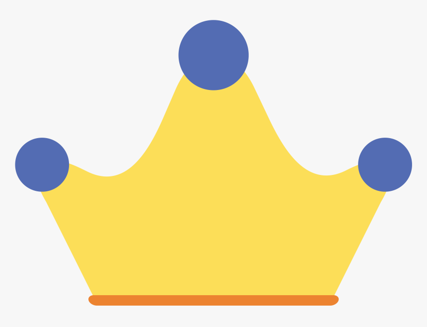 Corona Clipart Png - Crown Blue And Yellow, Transparent Png, Free Download