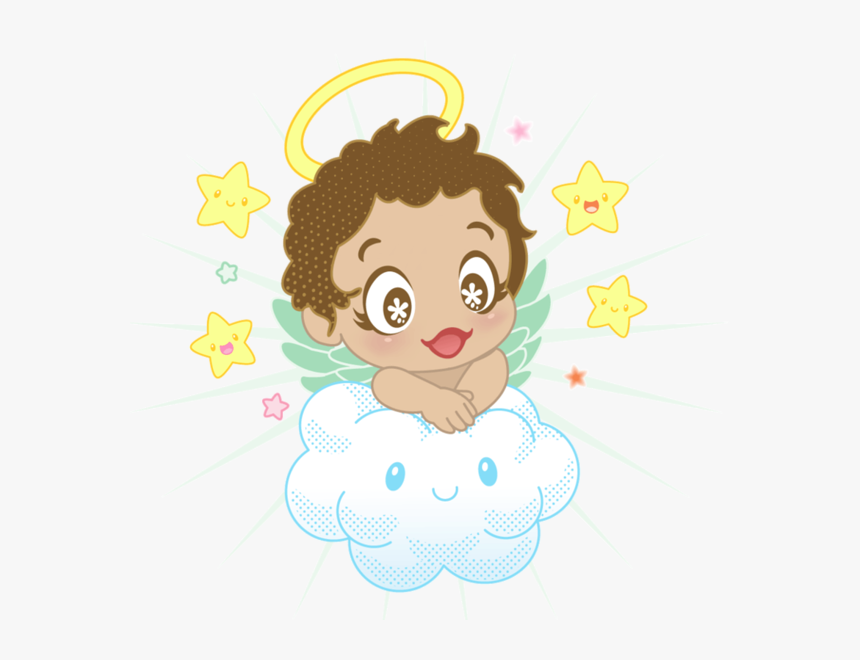 Small With Cloud And - Christening Angel Png, Transparent Png, Free Download