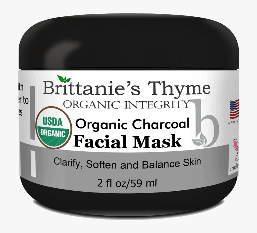 Organic Charcoal Facial Mask - Usda Organic, HD Png Download, Free Download