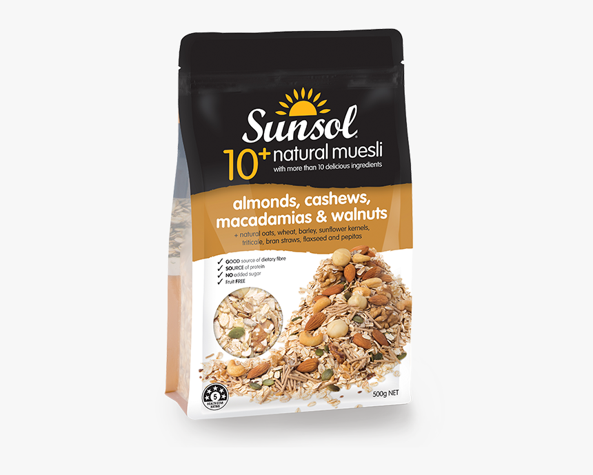 $image Title - Sunsol 10+ Natural Muesli, HD Png Download, Free Download