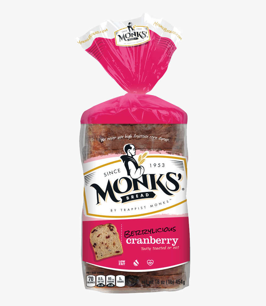 Monks - Monks Cinnamon Raisin Bread, HD Png Download, Free Download