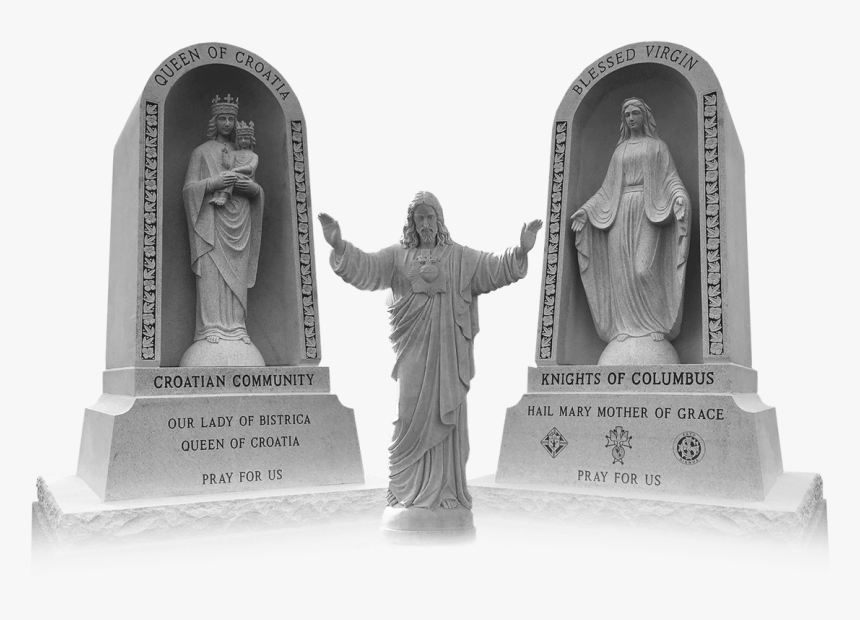 Granite Memorial Statues - Statue, HD Png Download, Free Download