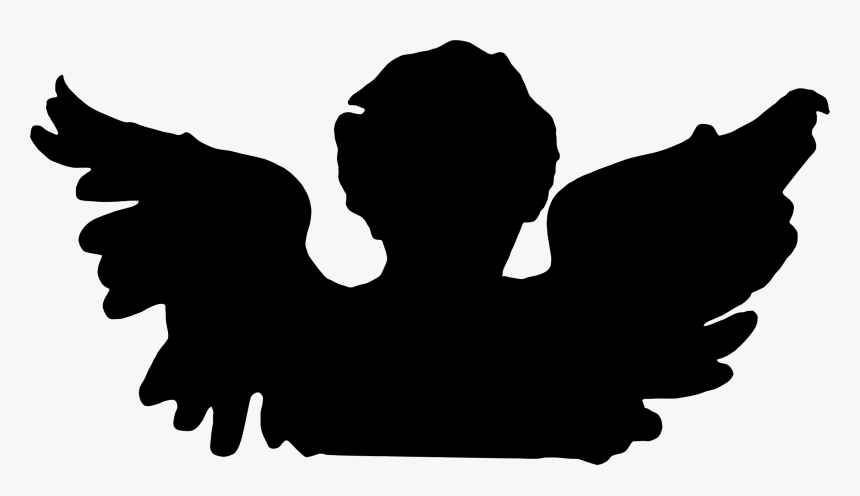 Cherub Silhouette Angel Drawing Statue - Cherub Silhouette, HD Png Download, Free Download