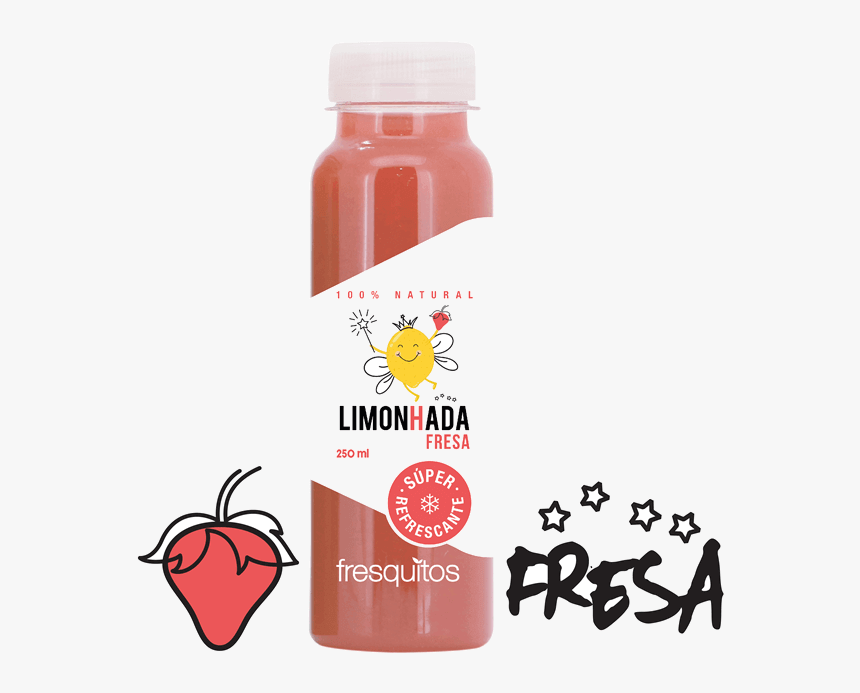 Limonada De Fresa 250ml - Plastic Bottle, HD Png Download, Free Download