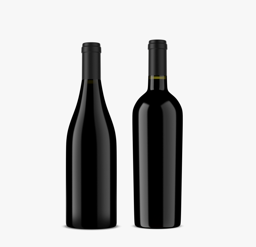 Black Wine Bottle Png, Transparent Png, Free Download