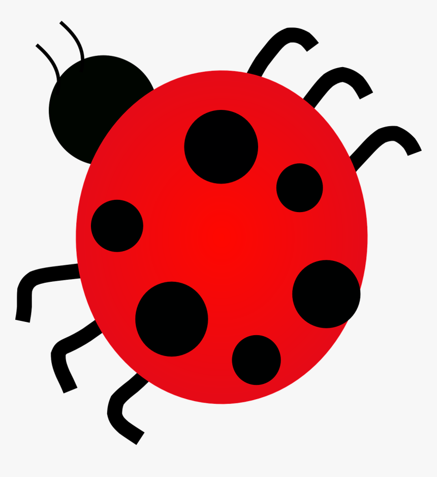 Ladybug, Dots, Insect, Spots, Six, Red, Black, Luck - Ladybug Clip Art, HD Png Download, Free Download