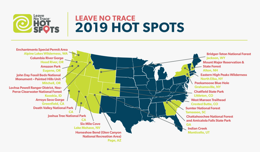 Hotspotmap2019 1-khlypn - Middle State Of America, HD Png Download, Free Download