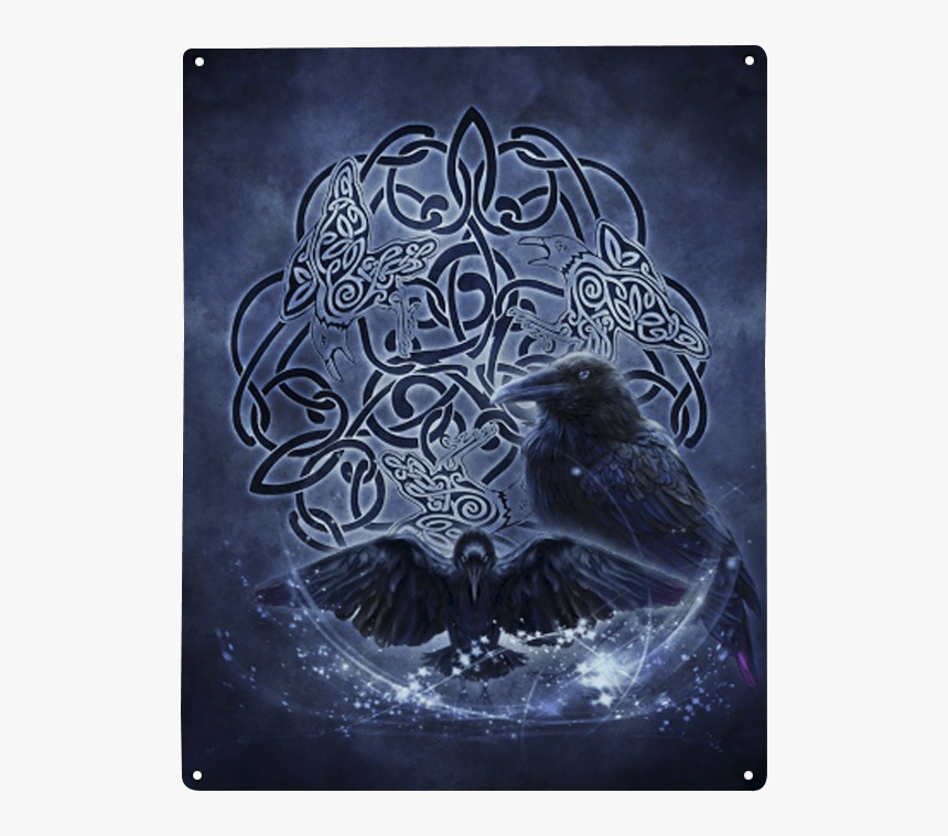 Celtic Ravens Metal Sign - Celtic Raven, HD Png Download, Free Download