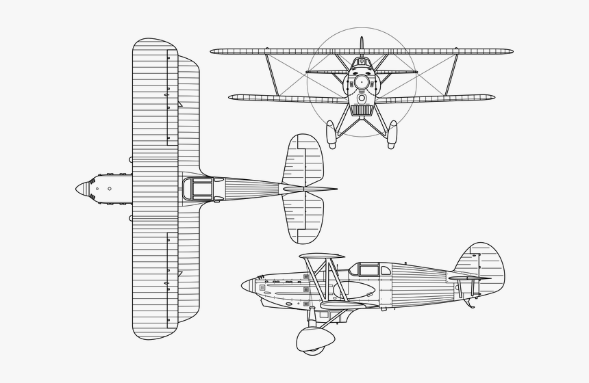 Biplane Birds Eye View, HD Png Download, Free Download