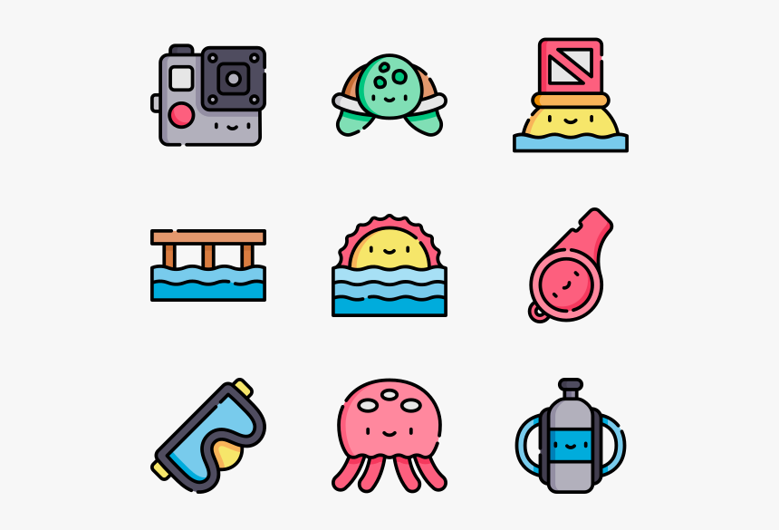 Diving - Winter Clothes Icons Png, Transparent Png, Free Download