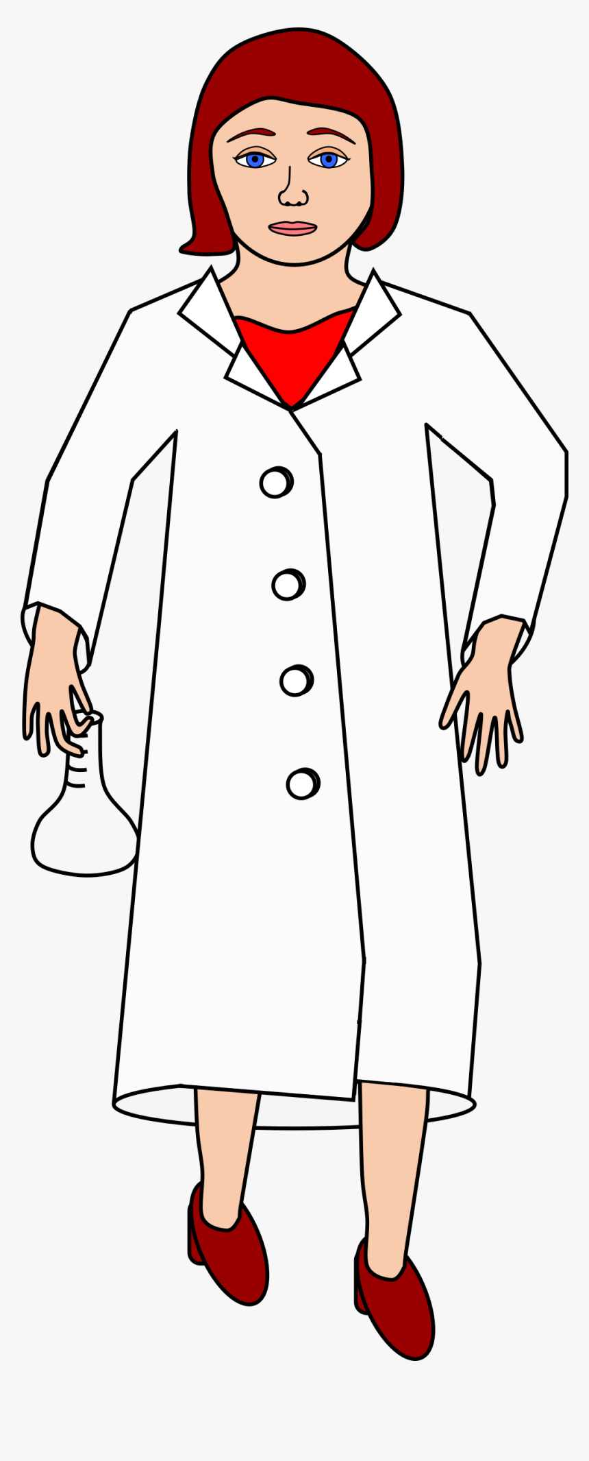 Scientist Holding Erlenmeyer Flask Clip Arts - Scientist, HD Png Download, Free Download