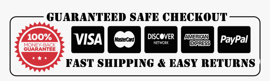 Guaranteed Safe Checkout Black And White, Hd Png Download - Black-and-white, Transparent Png, Free Download