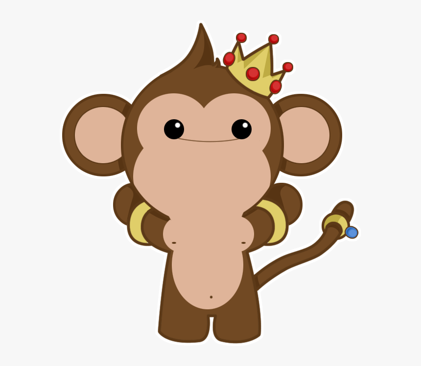 Cute Monkey Cartoons - Rich Monkey, HD Png Download, Free Download