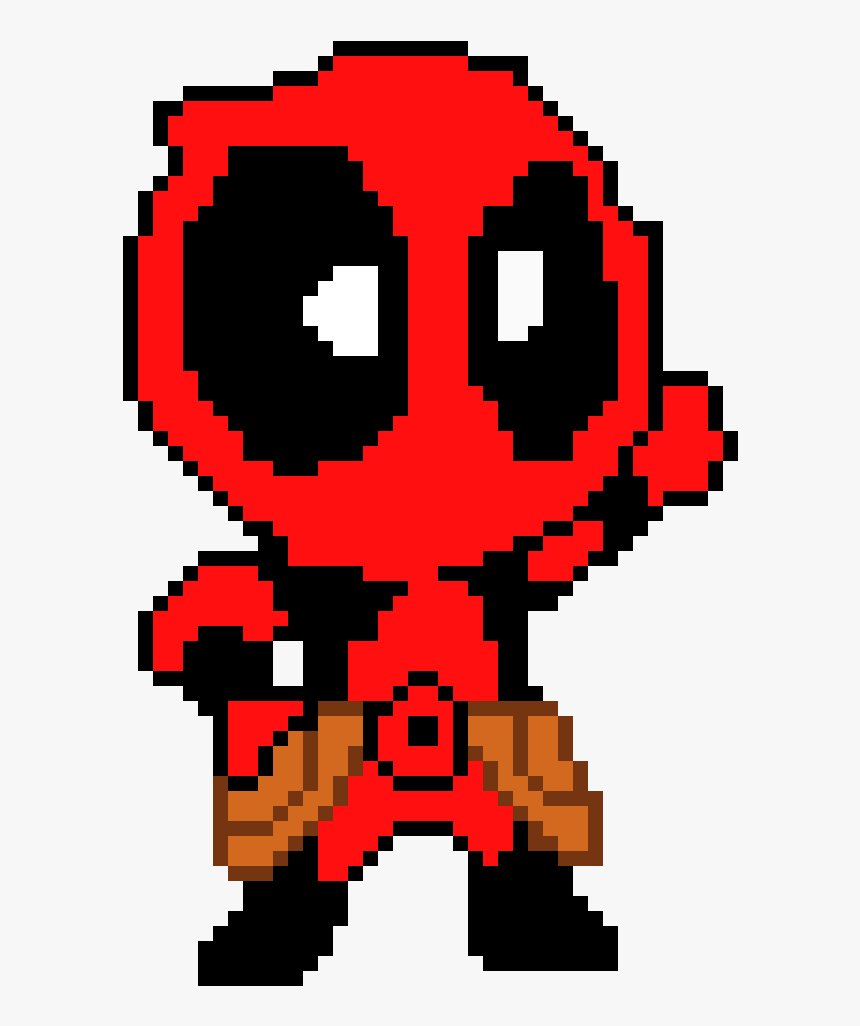 Deadpool Pixel Art Marvel, HD Png Download, Free Download