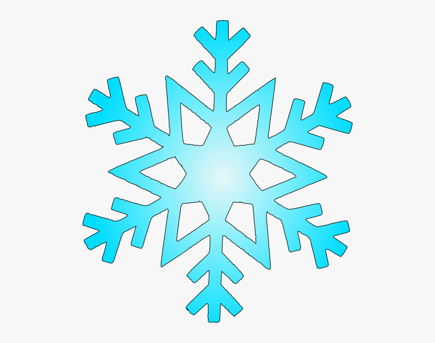 Blue Snow Flake Svg Clip Arts - Bluesnow Flake Clip Art, HD Png Download, Free Download