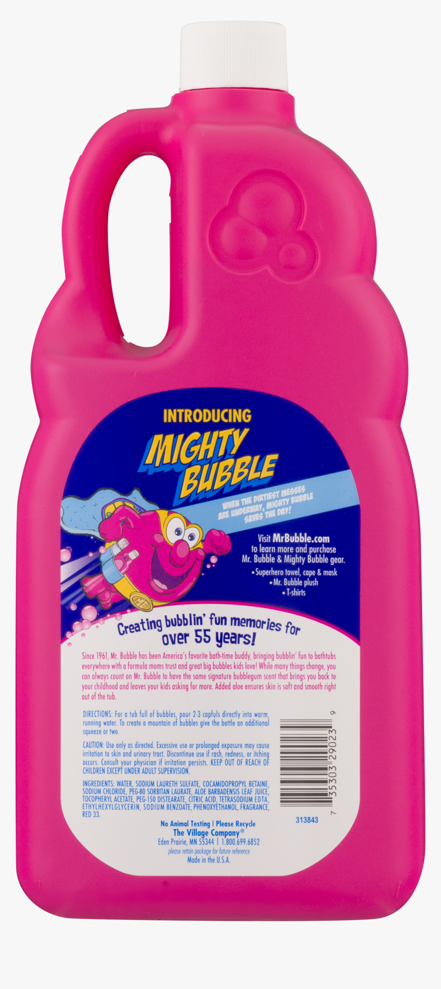 Bubble Bath Mr Bubble Bottle, HD Png Download, Free Download