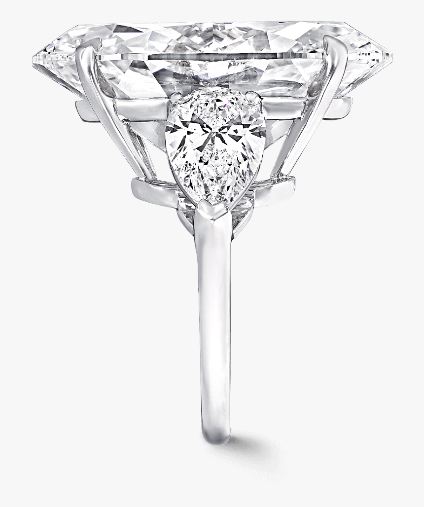 Shank View Of A Graff High Jewellery D Flawless Oval - Engagement Ring, HD Png Download, Free Download