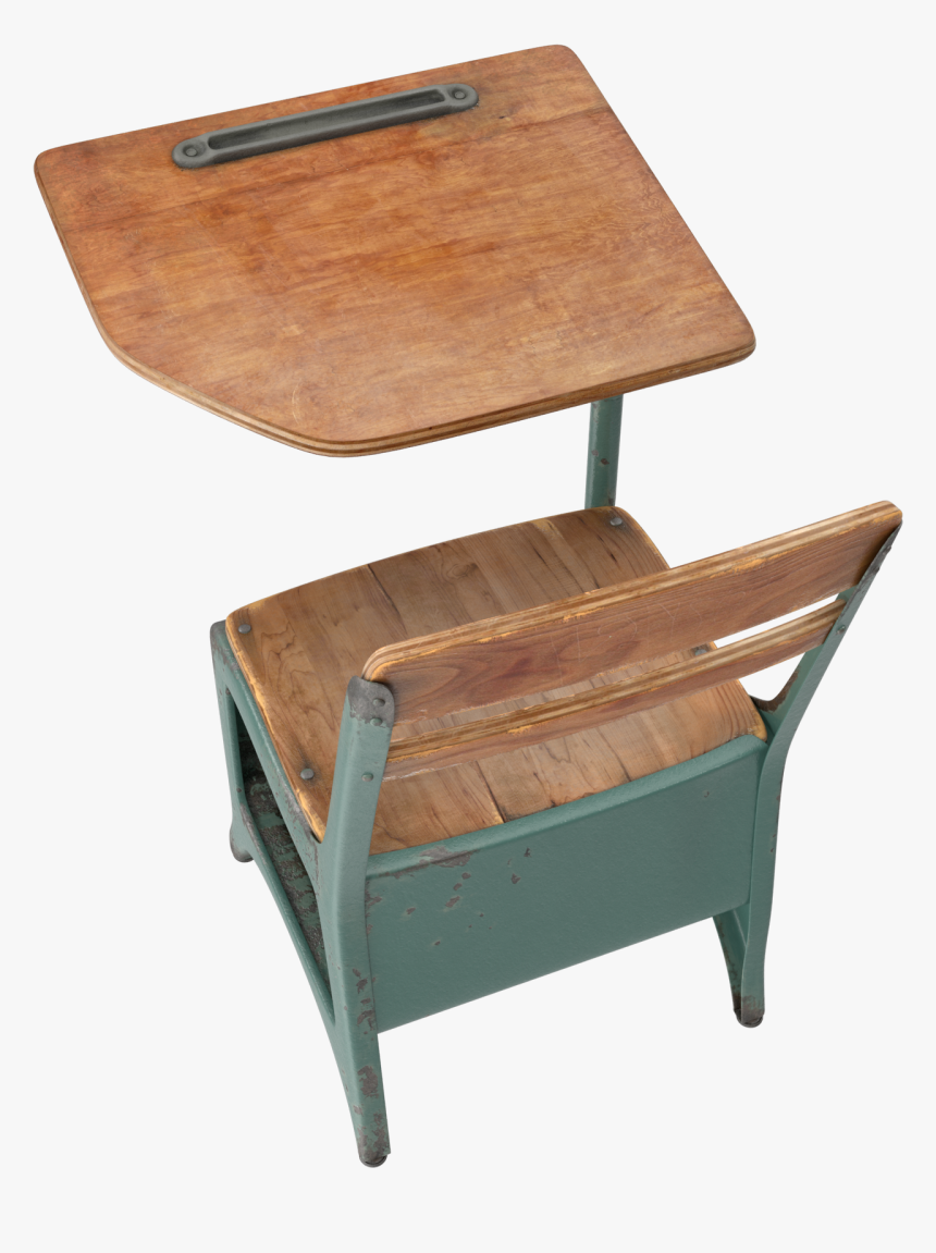 Antique School Desk Png Image - Picnic Table, Transparent Png, Free Download